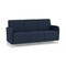 Lesro Siena Lounge Reception 3 Seat Tandem Seating No Center Arms, Brushed Steel, RF Blueberry Upholstery SN3101 - alternate 1